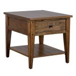 Lake House 3 Piece Set (1-Cocktail 2-End Tables) Table Sets Brown 11