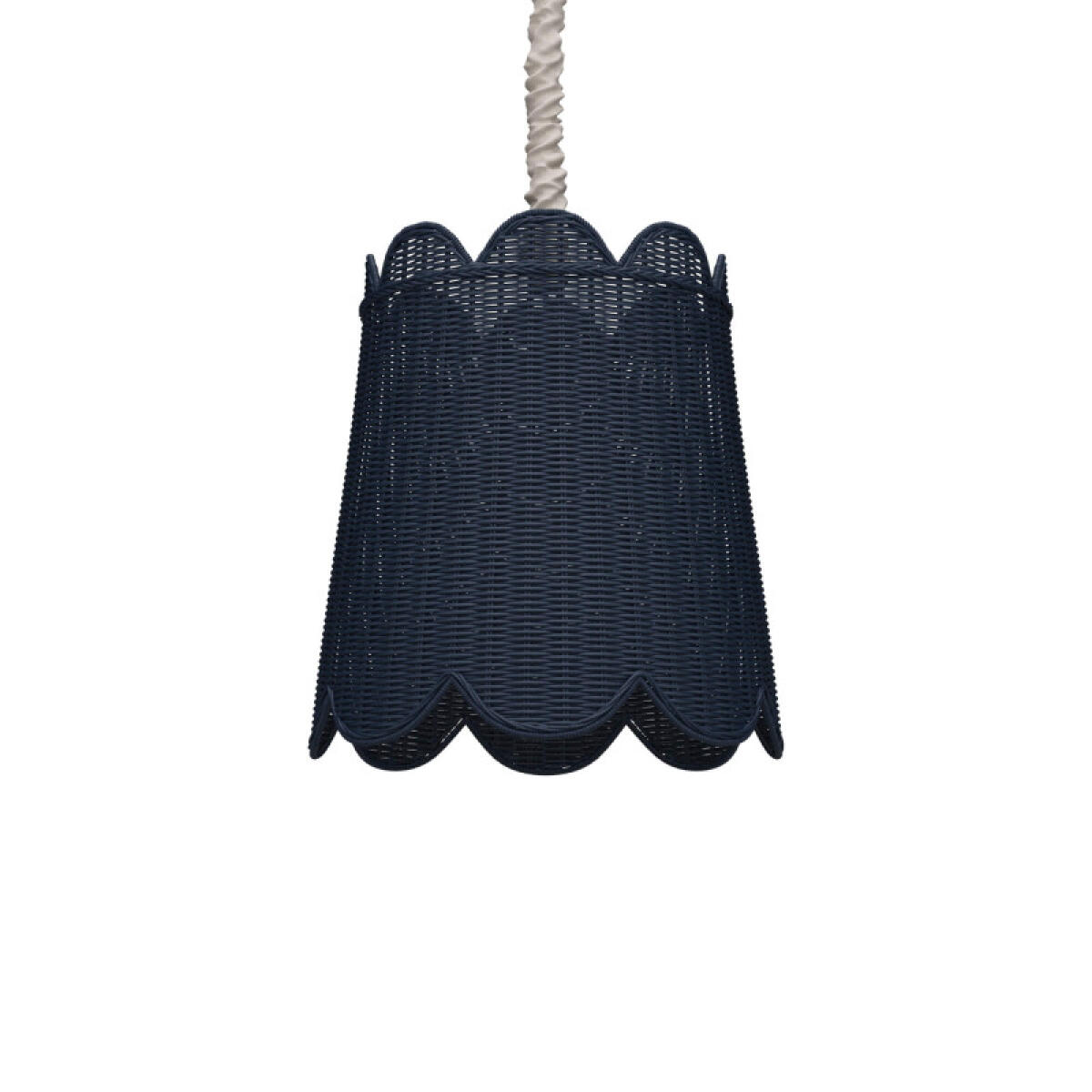 fe9cd92d0b0fda96d2de6601aec27297 Scalloped Rattan Pendant - Image 1