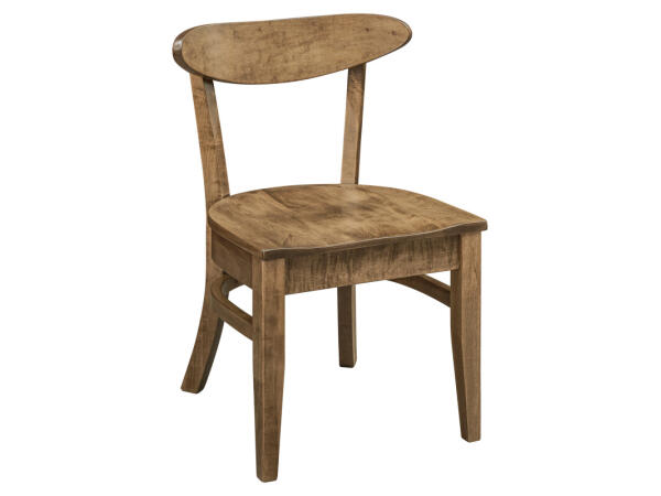 Amish Essentials Keenan – Side Chair – Contour Seat Chairs & Benches Archbold Furniture