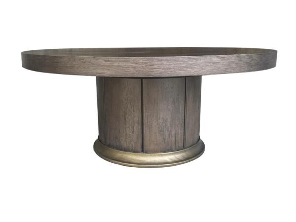 Round Cocktail Table Cocktail & Coffee Tables Brown
