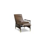 Maris Leather Manual Recliner with Wood Frame Recliners Bassett Furniture 21