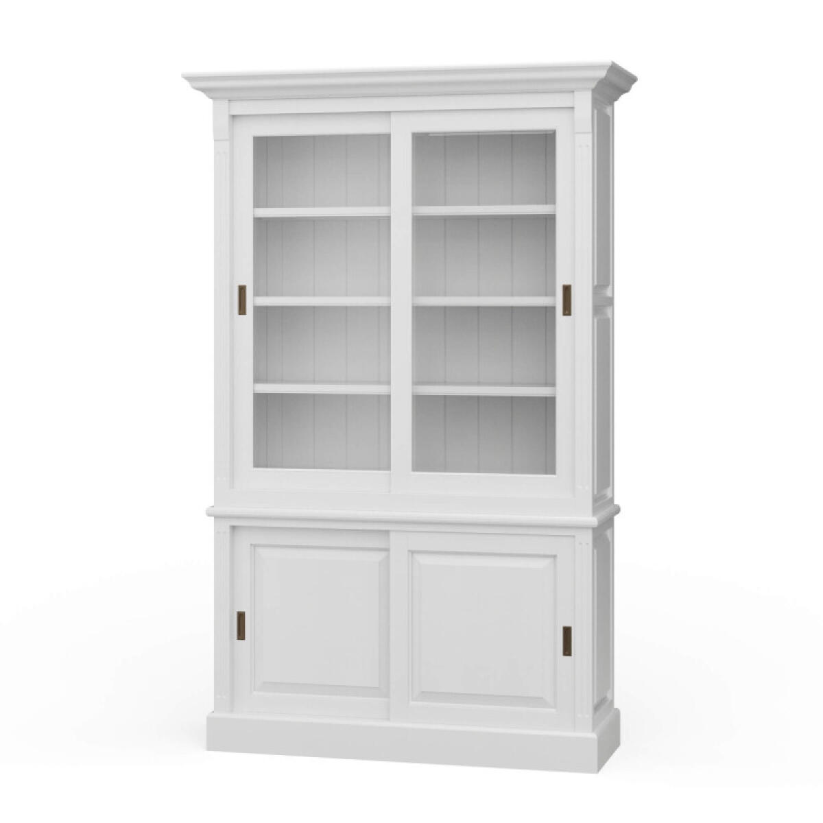 feca4b808e0f20c6f7f4e1f2de8ccf89 Hudson 88'' Bookcase W/ 2 Sliding Doors - Image 1