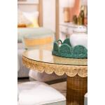 Scalloped Round Bistro Table W/ Tempered Glass - Image 10
