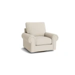 True Custom™ True CustomÂ® Large Panel Arm Swivel Chair Chairs Bassett Furniture 10