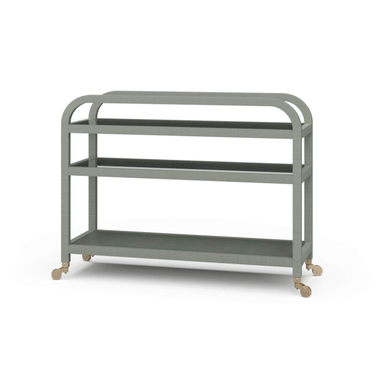 ff091669c2e4e35e005339229282df19 Vannes Bar Cart W/ Rattan - Image 1