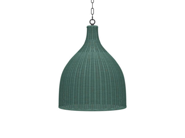Hampton Rattan Pendant Medium Lighting Bramble