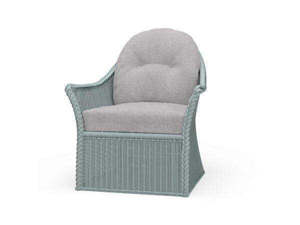 Nantucket Rattan Chair Chairs Blue