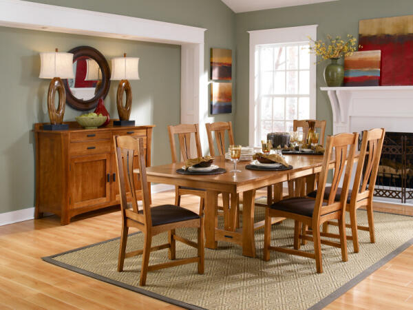 Cattail Bungalow Amber Trestle Dining Table – CATAM6300 Dining Tables A-America