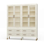 Kagu 4 Door Tall Cabinet W/ Premium Rattan