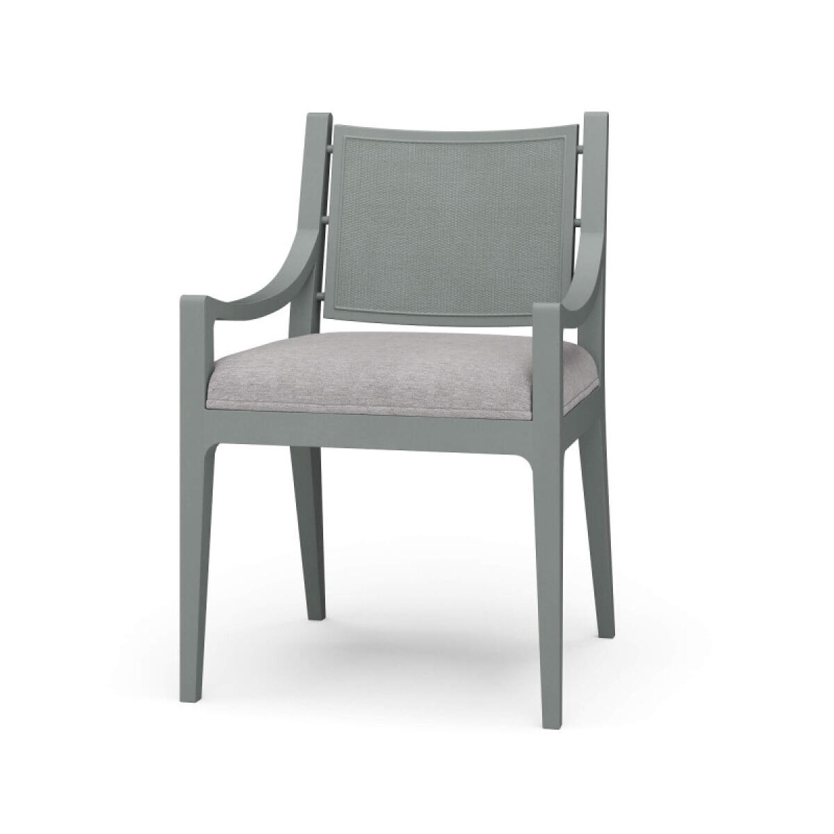 ff7f5d9179dba8d253c2e9817e5591ad Milano Dining Chair W/ Upholstered Seat & Rattan Back - Image 1