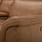 Cooper Loveseat w/Console P3 & ZG – Camel Loveseats Brown 27