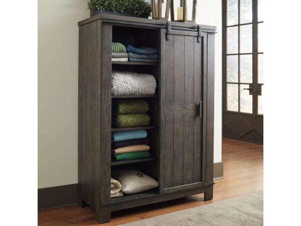 Thornwood Hills Sliding Door Chest Chests Brown