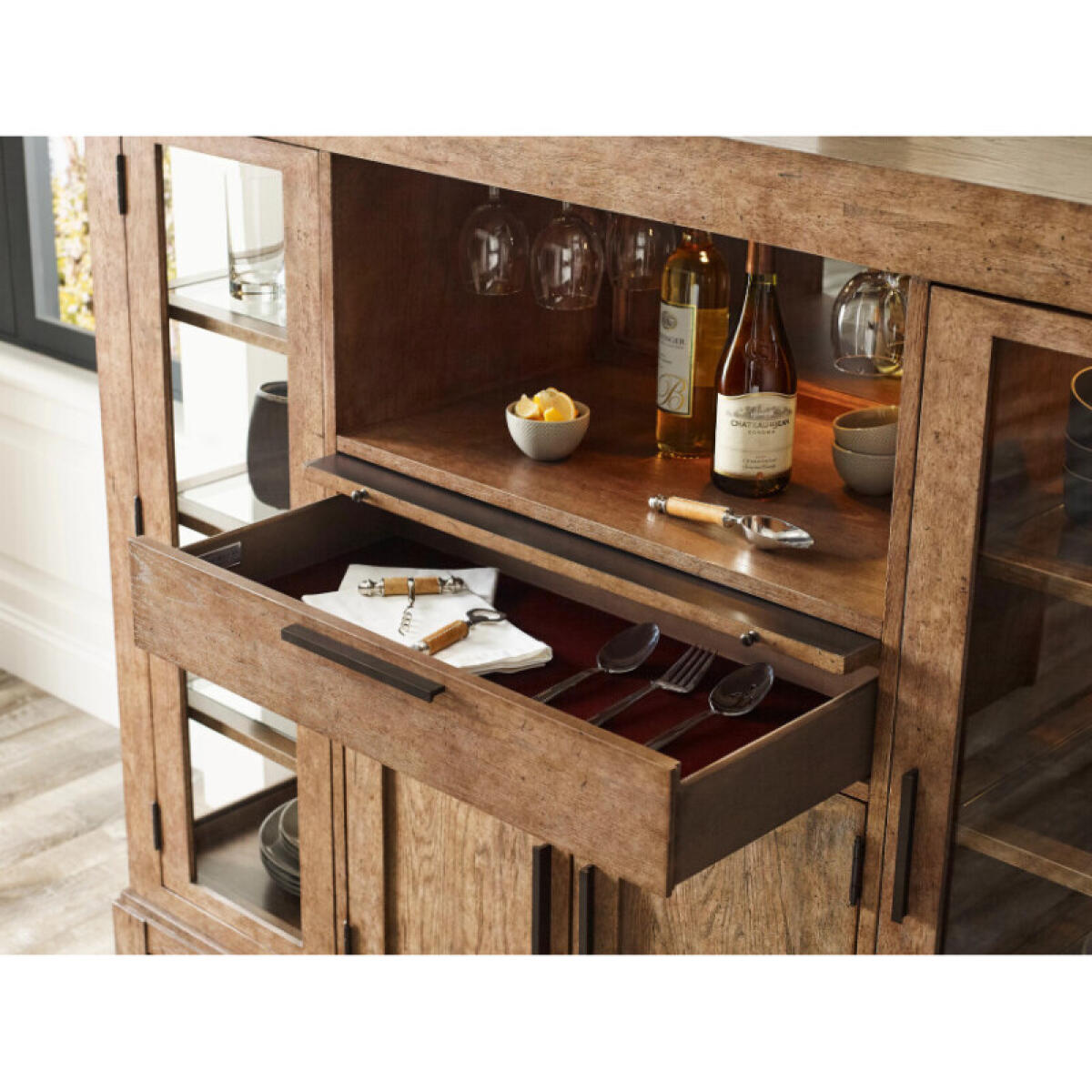 Skyline Bailey Wine Cabinet Dining Storage American Drew 2 Skyline Bailey Wine Cabinet Dining Storage American Drew 2