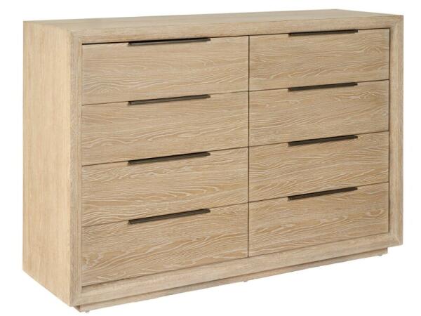 Modern Desert Eight Drawer Dresser Dressers Cream 8