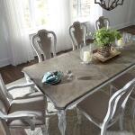 Magnolia Manor 7 Piece Leg Table Set - Image 3