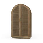 Vannes Wardrobe W/ Rattan Door
