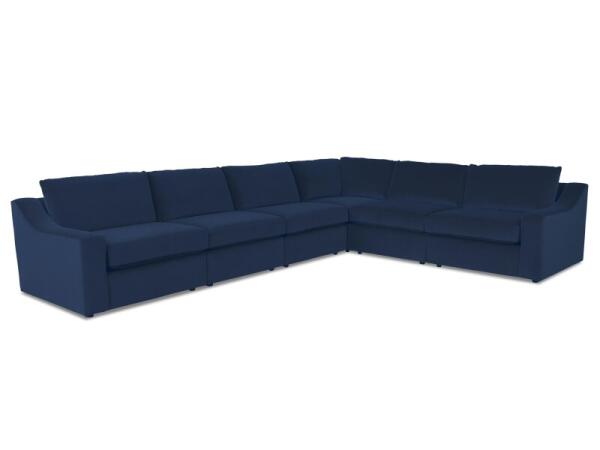 Blake Slope Arm Modular L-Shaped Sectional Sectionals Bassett Furniture