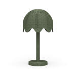 Scalloped Rattan Table Lamp