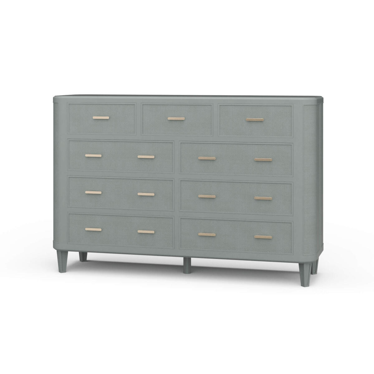 0555ba2281cf33dda37f15561b81e9da Lexington 9 Drawer Dresser W/ Rattan - Image 1