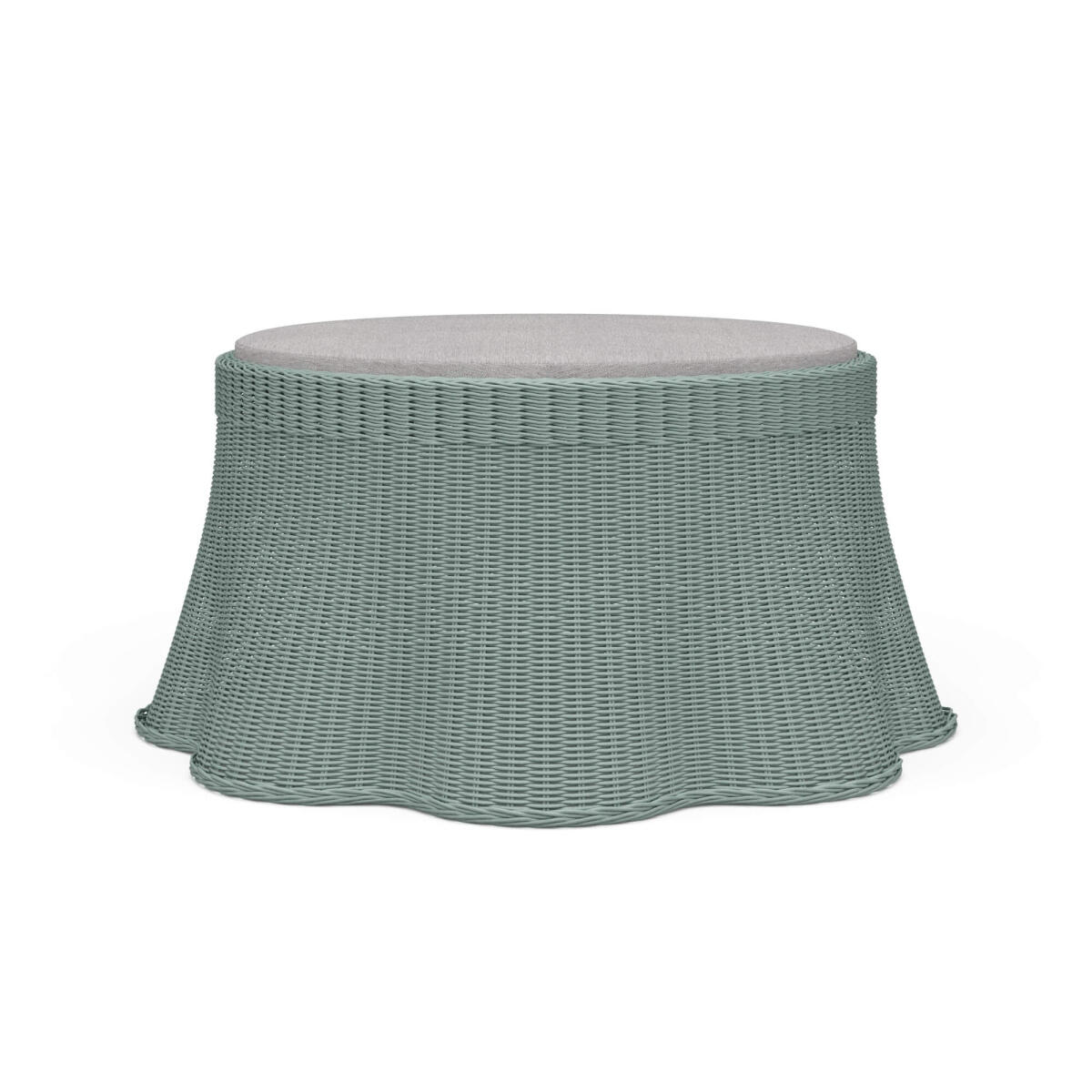 0a0f1e1f0c15328e075db91ebfdb75bc Newport Rattan Ottoman W/ Cushion - Image 1