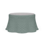 Newport Rattan Ottoman W/ Cushion