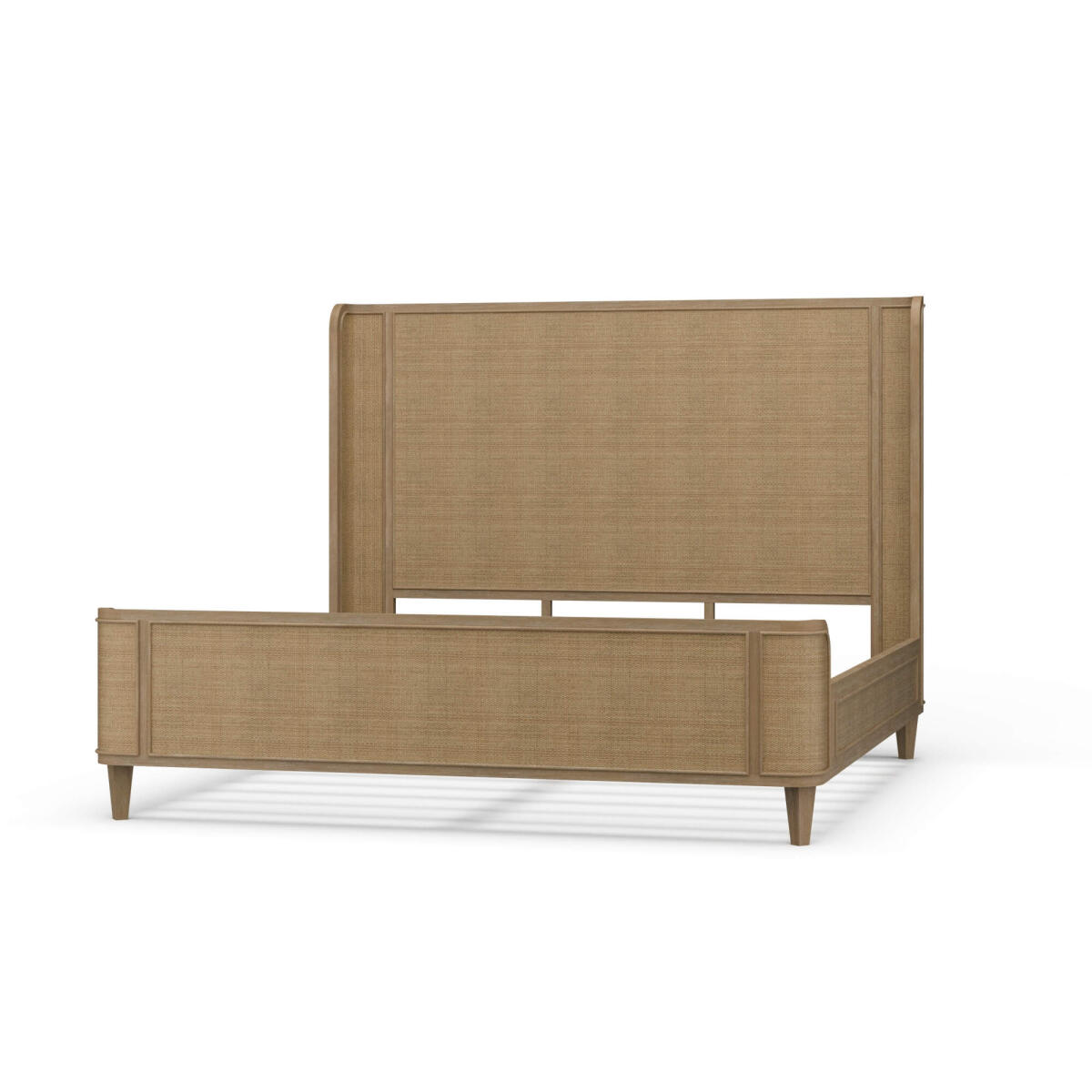 0a33fef0d1035e136271d27c3ce5efad Lexington Bed W/ Rattan - Image 1