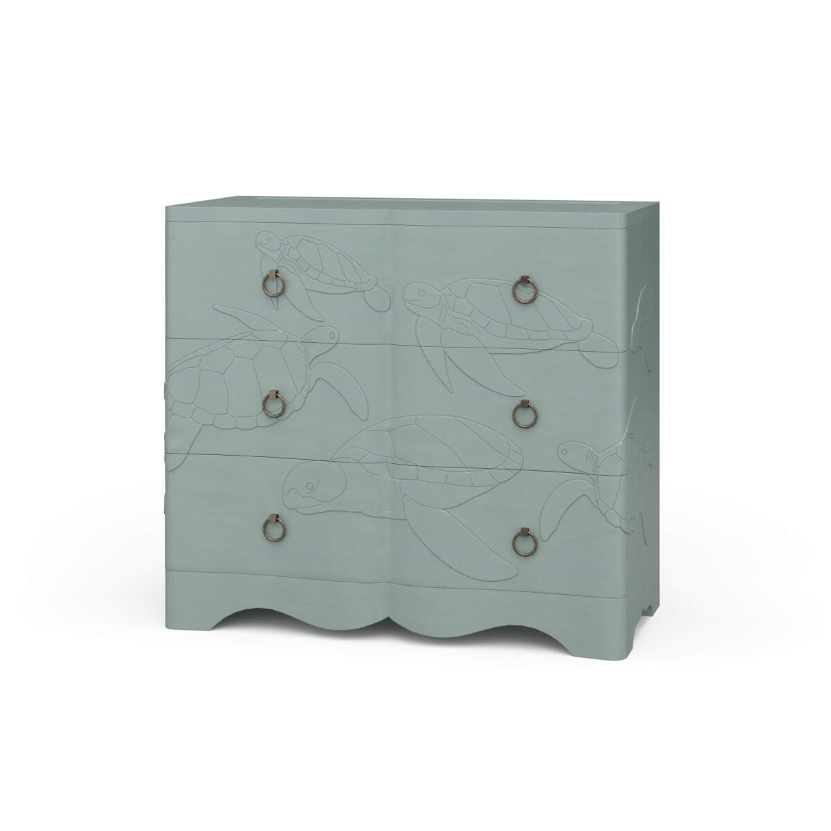 0cc34720cc20f1168d98e4a98ccec4f5 Chelonian Turtle 3 Drawer Chest - Image 1