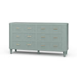 Lexington 6 Drawer Dresser W/ Rattan
