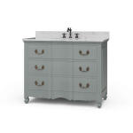 Provence Single Vanity W/ Sink & Marble Top