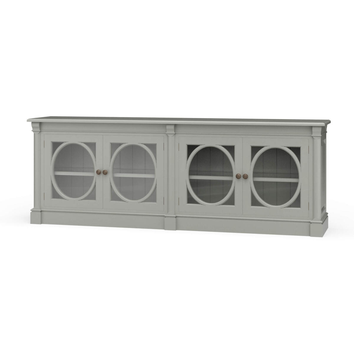 0f87de1b3e5c06fa904b83154ee06e76 Fiona 4 Door Buffet W/ Glass Shelves - Image 1