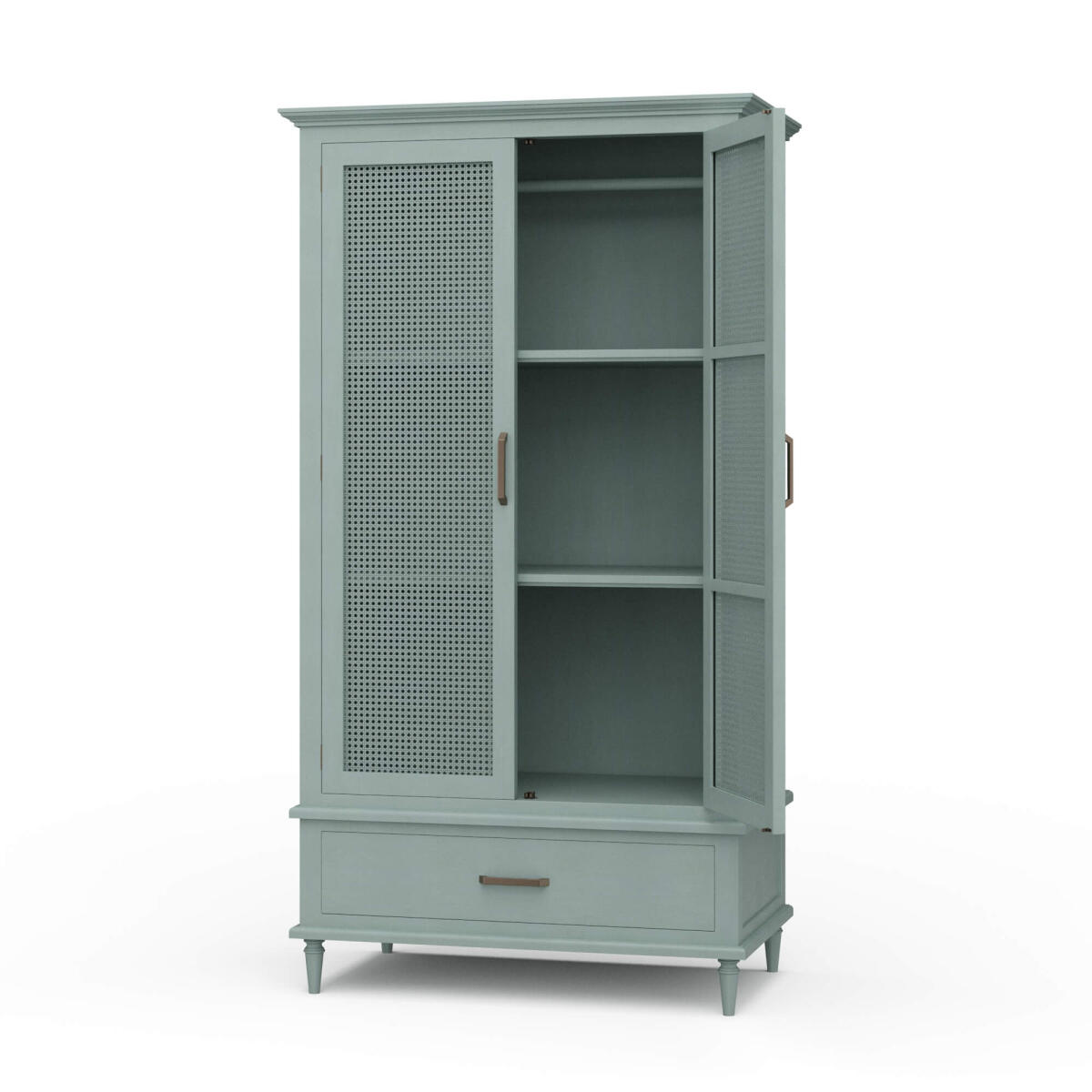1041adbe02ce9b452c25ae49f81ab27c Jamison Wardrobe W/ Rattan Door - Image 1