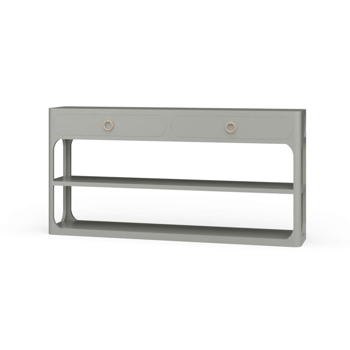 11b1fa7892ffba5e0d32b74444c6d115 Corte Open Console Table W/ 2 Drawers - Image 1