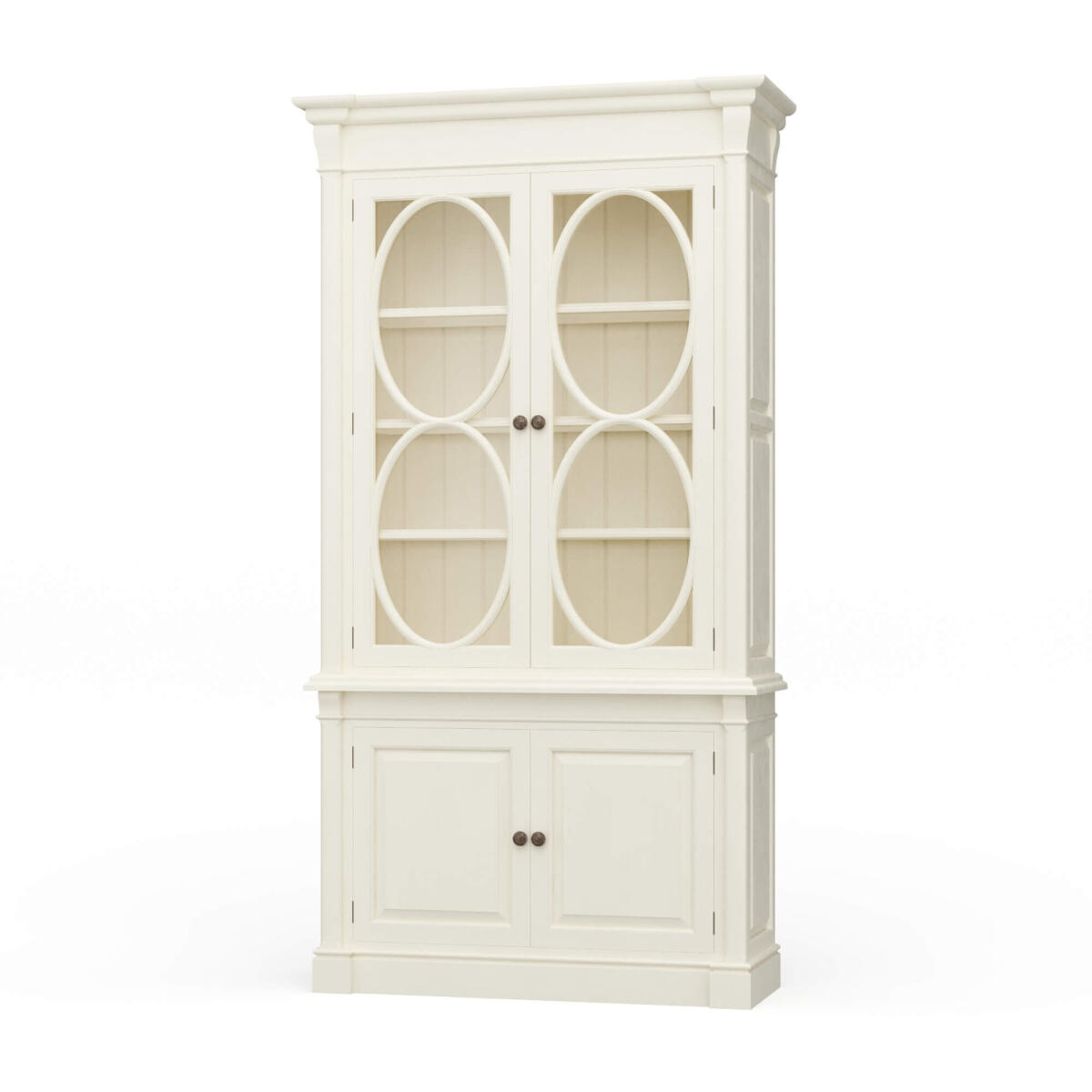 1233cd738988caf11f3a74dc835530b4 Fiona 4 Door Display Cabinet W/ Glass Shelves - Image 1