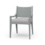 Milano Dining Chair W/ Upholstered Seat & Rattan Back