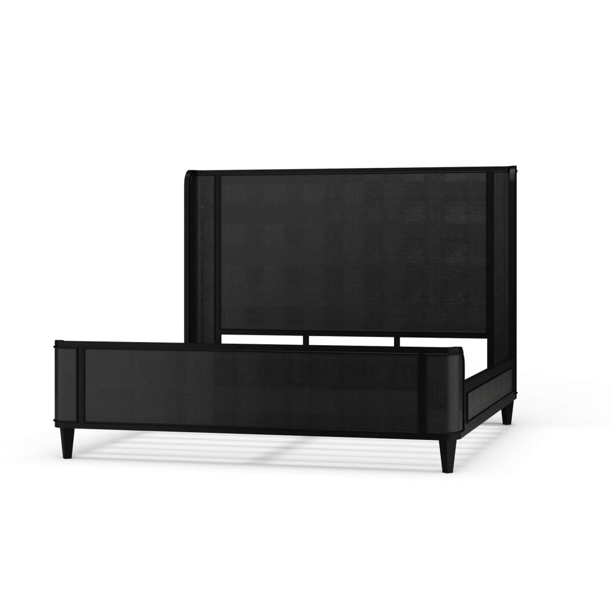 12e46c5fbcbed99473cb789767e5e24f Lexington Bed W/ Rattan - Image 1