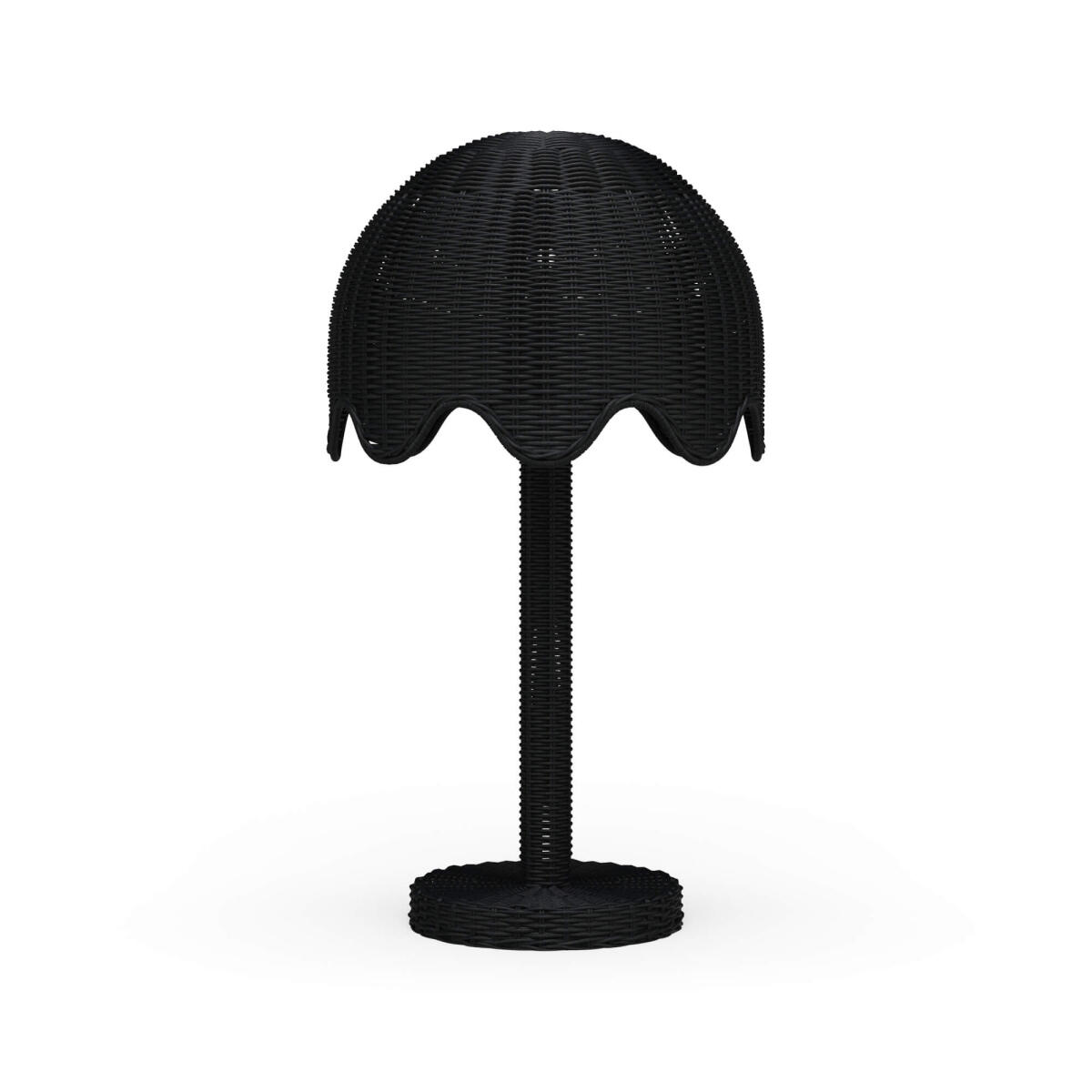 1327ebda42b3680a372951258ae5621c Scalloped Rattan Table Lamp - Image 1