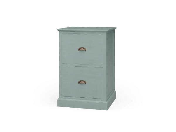 Emerson 2 Drawer Filing Cabinet Office Storage Blue