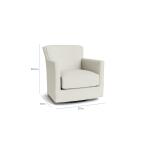 New American Living Thin Track Arm Swivel Glider Chair - Image 6