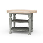 Farmhouse Butcher Block Kitchen Island