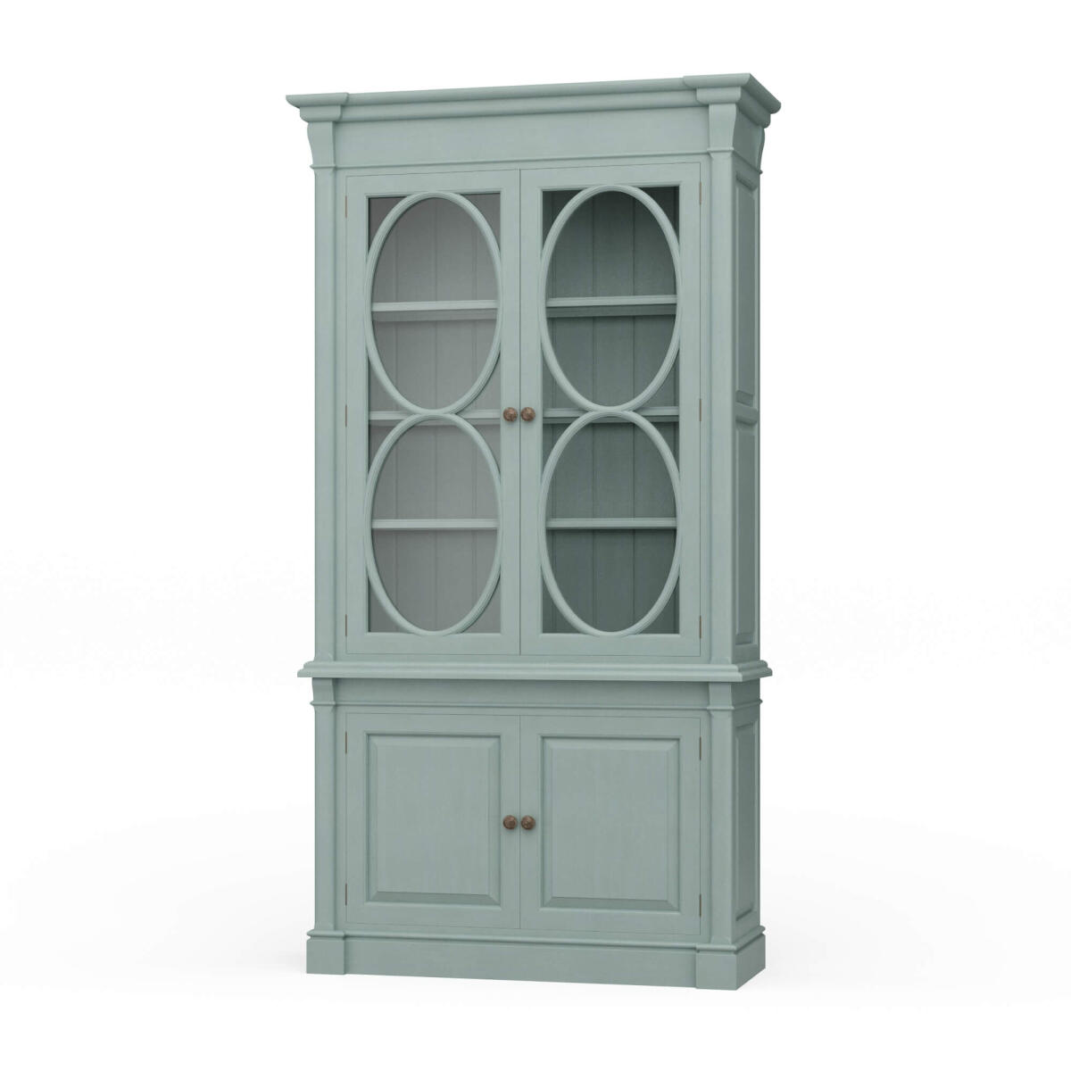 1e2a6fc38e11114b639778ba79e1fb0f Fiona 4 Door Display Cabinet W/ Glass Shelves - Image 1