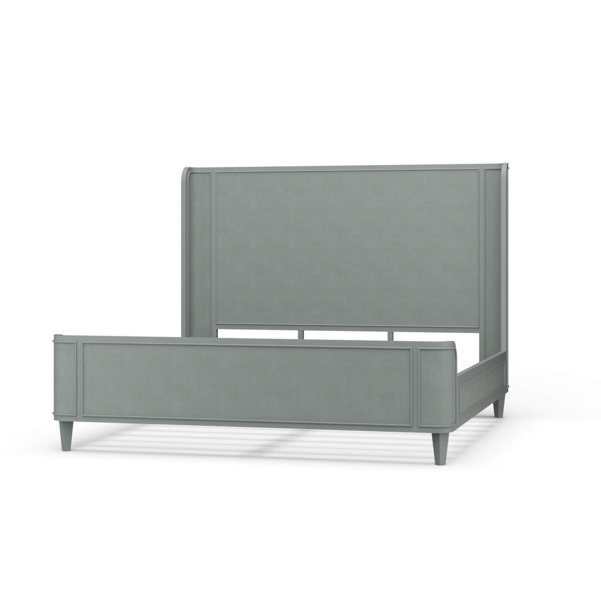 1ea50182e2af3e556ad20f9188fd8ab7 Lexington Bed W/ Rattan - Image 1