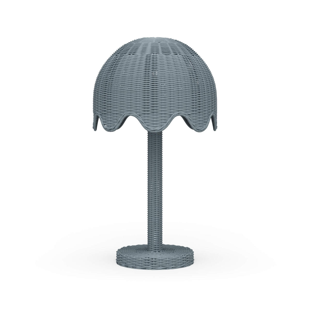 1fdaec55b22e1ddd269e57d6f0b69990 Scalloped Rattan Table Lamp - Image 1