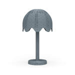 Scalloped Rattan Table Lamp