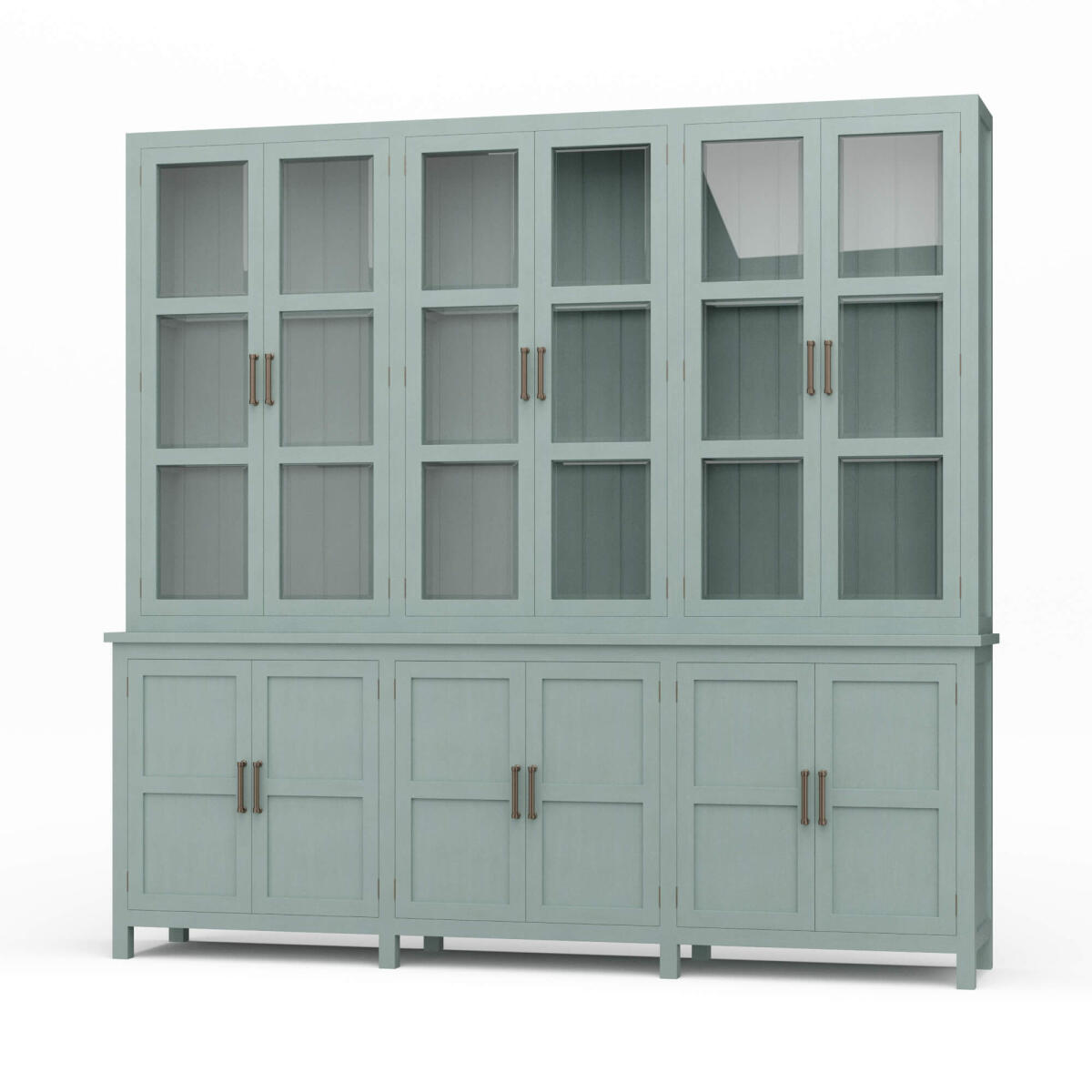 221fef334a0e3cb5d062c0cb340ca030 Madrone 12 Door Display Cabinet W/ Glass Shelves - Image 1