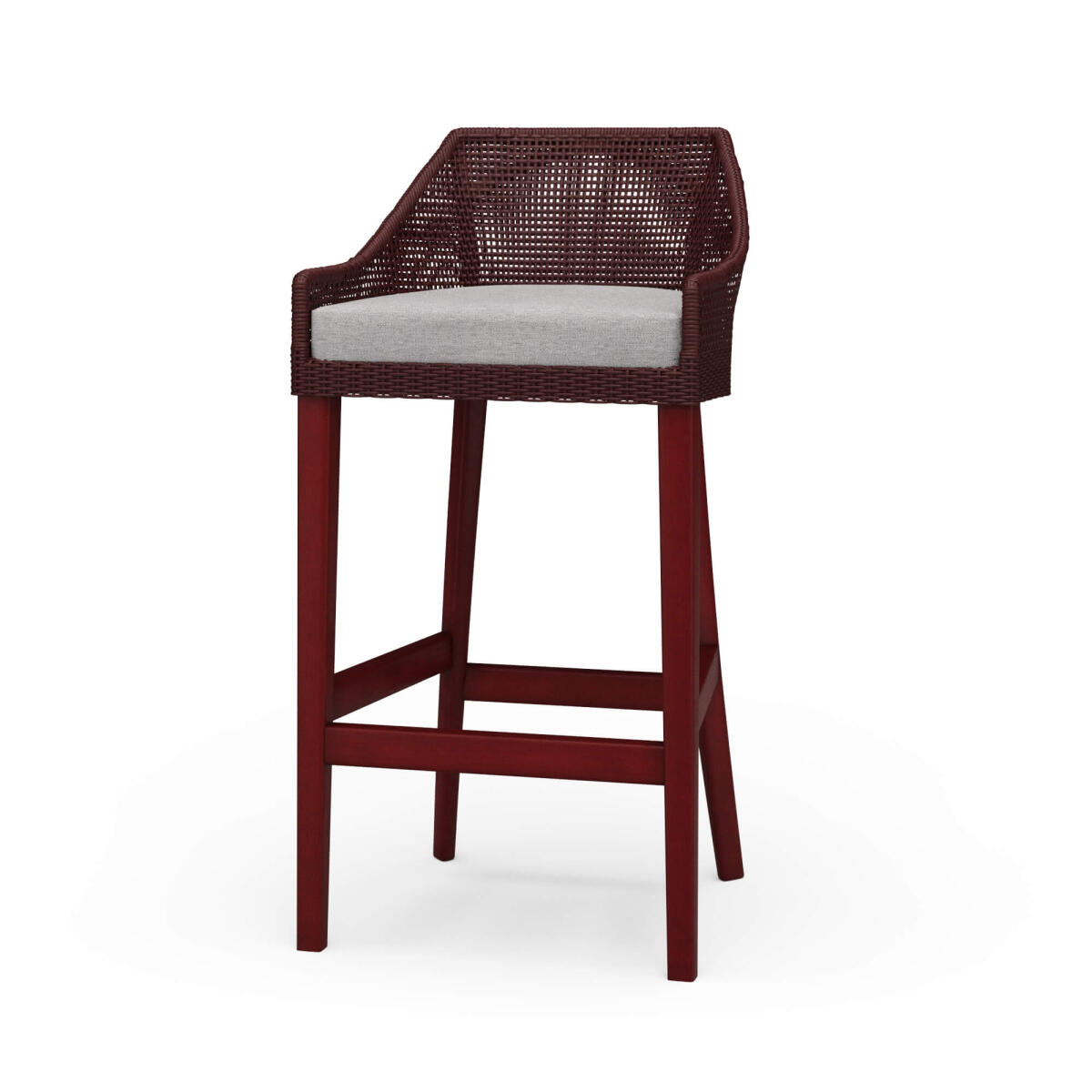 22d4c902a314dcd4266faae11e5b8c89 Savanah Rattan Barstool W/ Seat Cushion - Image 1
