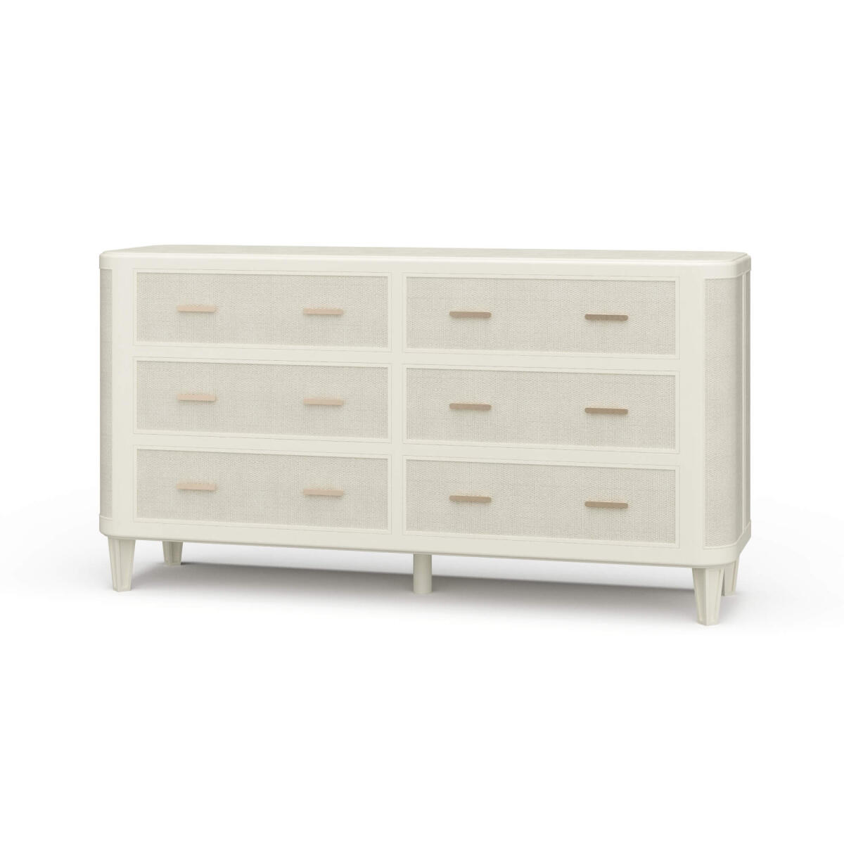 23f401f88d83bf6ecc30cc1eef412adc Lexington 6 Drawer Dresser W/ Rattan - Image 1