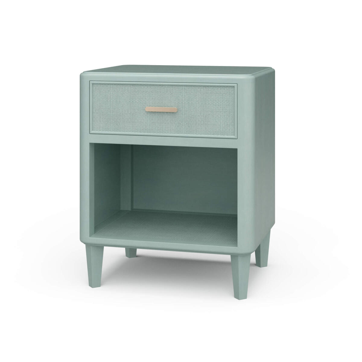 25b48bdb5f4fb32d3c7140ac149023e8 Lexington 1 Drawer Bedside Table W/ Rattan - Image 1
