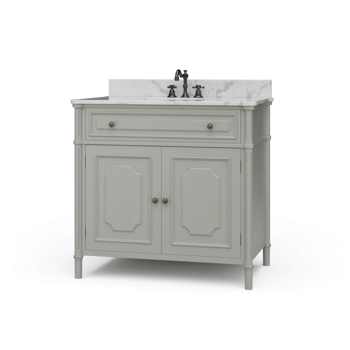 26d571d9c6c97185d49a3084a8d03cd7 Nantes Single Vanity W/ Sink & Marble Top - Image 1