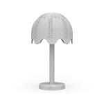 Scalloped Rattan Table Lamp