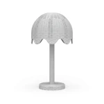 Scalloped Rattan Table Lamp